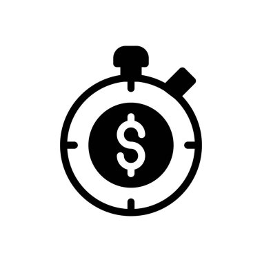 Saydam bir arkaplanda dolar vektör illüstrasyonu. Konsept ve grafik tasarım simgeleri için kaliteli semboller..