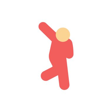 Saydam bir arkaplan üzerinde dans vektör illüstrasyonu. Konsept ve grafik tasarım için mükemmel kalite simgeleri..