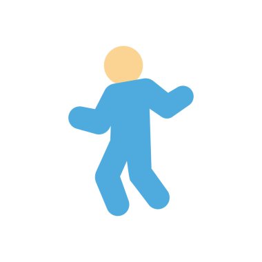 Saydam bir arkaplan üzerinde dans vektör illüstrasyonu. Konsept ve grafik tasarım için mükemmel kalite simgeleri.. 