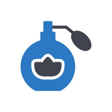 Şeffaf bir arkaplan üzerinde parfüm vektörü çizimi. Konsept ve grafik tasarım için özel kalite semboller..