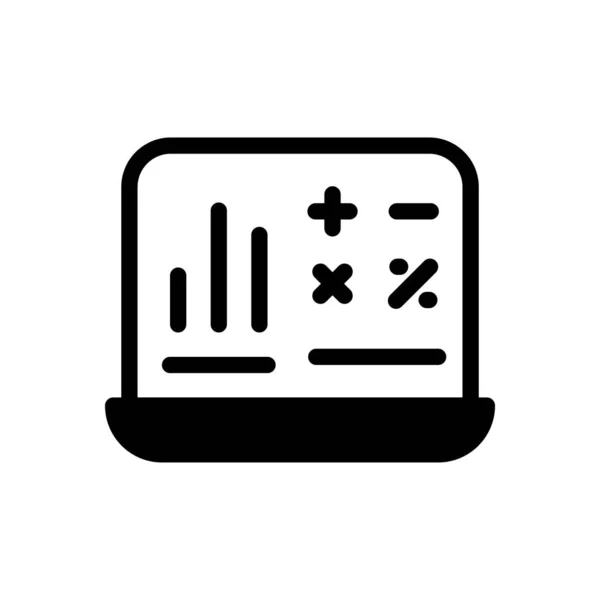 Laptop Vector Illustration Transparent Background Premium Quality Symbols Glyphs Icon — Stock Vector
