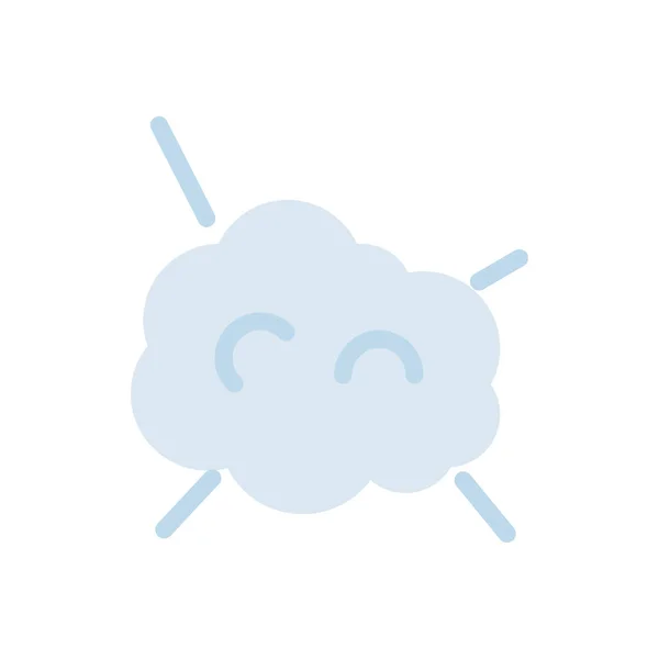 Felhővektor Illusztráció Átlátszó Háttérrel Prémium Minőségű Szimbólumok Stroke Ikon Koncepció — Stock Vector
