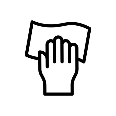 wipe vector illustration on a transparent background.Premium quality symbols.Thin line icon for concept and graphic design.