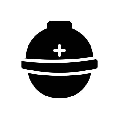 Şeffaf bir arkaplan üzerinde kask vektör çizimi. Konsept ve grafik tasarımı için mükemmel kalite semboller..