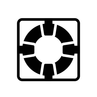 Şeffaf bir arkaplan üzerinde cankurtaran vektör çizimi. Konsept ve grafik tasarımı için özel kalite semboller.. 