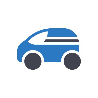 Şeffaf bir arkaplan üzerinde araba vektör çizimi. Konsept ve grafik tasarımı için mükemmel kalite semboller.. 