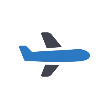 plane vector illustration on a transparent background.Premium quality symbols.Glyphs icon for concept and graphic design.