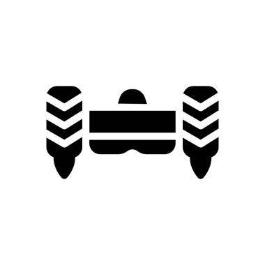 Şeffaf bir arkaplan üzerinde hoverboard vektör illüstrasyonu. Konsept ve grafik tasarımı için mükemmel kalite sembolleri.. 