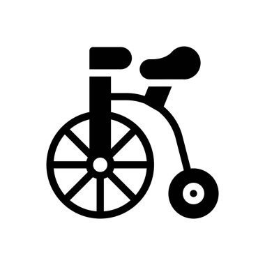 Şeffaf bir arkaplanda tek tekerlekli bisiklet vektör çizimi. Konsept ve grafik tasarımı için birinci sınıf kalite semboller..