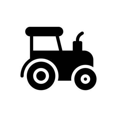 Şeffaf bir arkaplan üzerinde traktör vektör çizimi. Konsept ve grafik tasarımı için mükemmel kalite sembolleri..