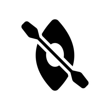 Şeffaf bir arkaplan üzerinde kano vektör illüstrasyonu. Konsept ve grafik tasarımı için birinci sınıf kalite semboller.. 