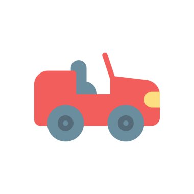 Şeffaf bir arkaplan üzerinde jeep vektör çizimi. Konsept ve grafik tasarımı için premium kalite simgeleri.. 