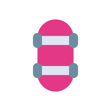 Saydam bir arkaplan üzerinde kaykay vektör çizimi. Konsept ve grafik tasarımı için birinci sınıf kalite simgeler.. 