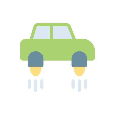 Şeffaf bir arkaplan üzerinde araba vektör çizimi. Konsept ve grafik tasarımı için birinci sınıf kalite simgeler..