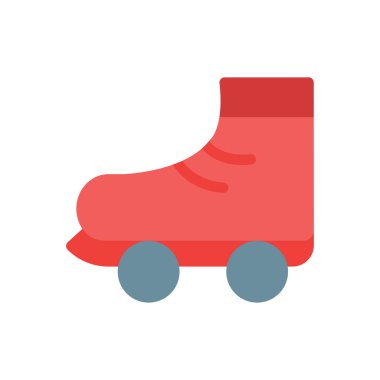 Saydam bir arkaplan üzerinde paten vektörü çizimi. Konsept ve grafik tasarımı için premium kalitesi simgeleri.. 