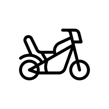 vespa vector illustration on a transparent background.Premium quality symbols.Thin line icon for concept and graphic design.
