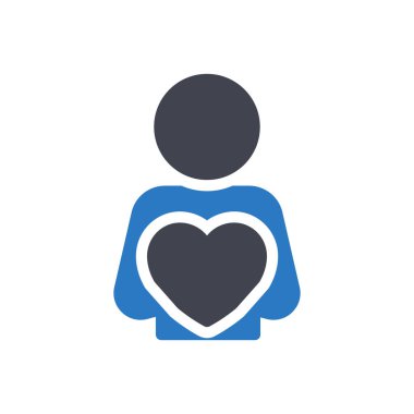 Şeffaf bir arkaplan üzerinde kalp vektör çizimi. Konsept ve grafik tasarım simgeleri için kaliteli semboller.. 