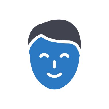 Şeffaf bir arkaplanda mutlu vektör illüstrasyonu. Konsept ve grafik tasarım simgeleri..