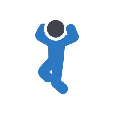 dancing vector illustration on a transparent background.Premium quality symbols.Glyphs icon for concept and graphic design.