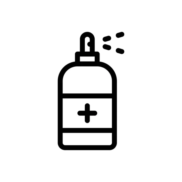 Sanitizer Vector Illustration Transparent Background Premium Quality Symbols Thin Line — Stok Vektör