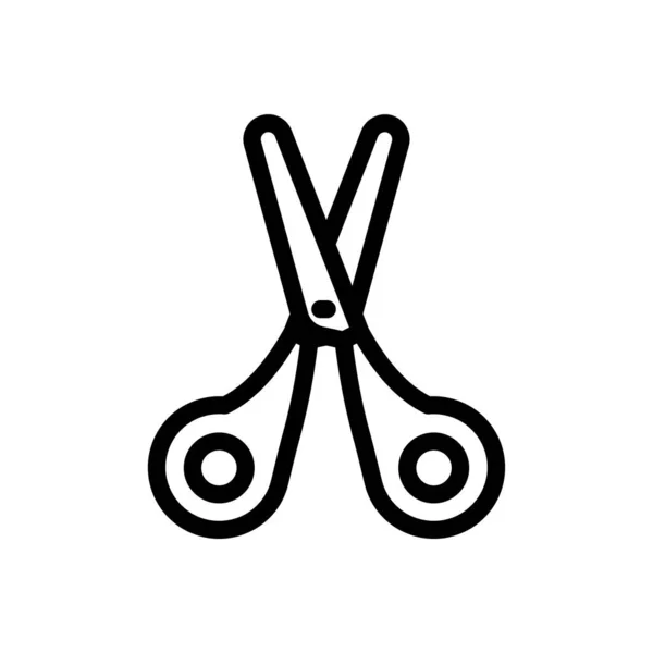 Scissor Vector Illustration Transparent Background Premium Quality Symbols Thin Line — Wektor stockowy