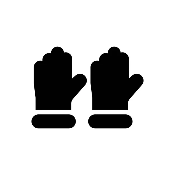Gloves Vector Illustration Transparent Background Premium Quality Symbols Glyphs Icon — Vettoriale Stock