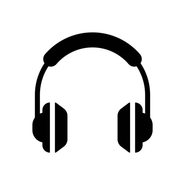 Headphone Vector Illustration Transparent Background Premium Quality Symbols Glyphs Icon — 스톡 벡터