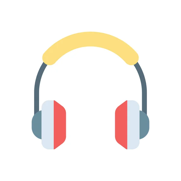 Ilustracja Wektora Słuchawkowego Przejrzystym Tle Symbole Jakości Premium Ikona Stroke — Wektor stockowy