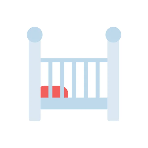 Babybett Vektor Illustration Auf Transparentem Hintergrund Hochwertige Symbole Schlagsymbol Für — Stockvektor