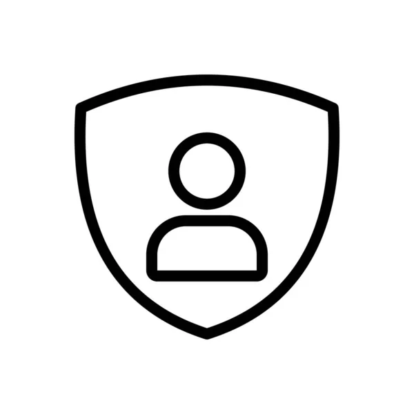 Ilustracja Wektora Użytkownika Przejrzystym Tle Symbole Jakości Premium Cienka Ikona — Wektor stockowy