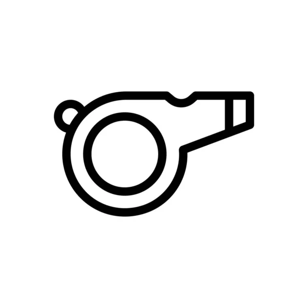 Whistle Vector Illustration Transparent Background Premium Quality Symbols Thin Line — Stock vektor
