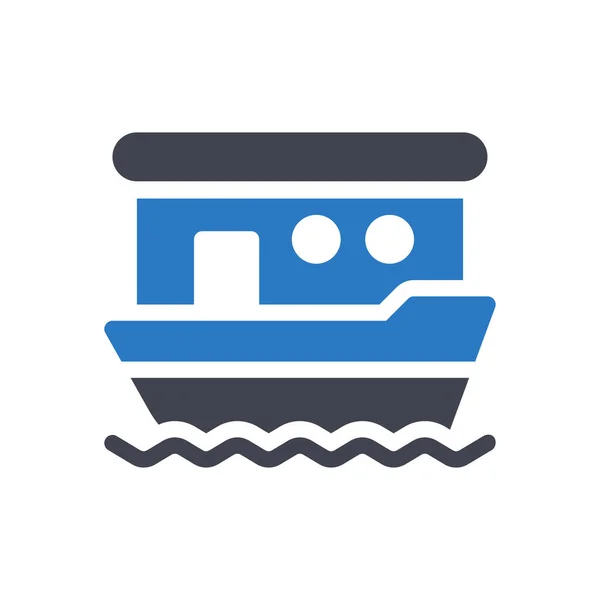 Cruise Vector Illustration Transparent Background Premium Quality Symbols Glyphs Icon — 스톡 벡터