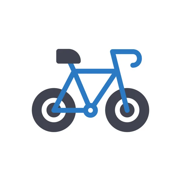 Εικονογράφηση Φορέα Ποδήλατο Ένα Διαφανές Φόντο Premium Σύμβολα Ποιότητας Glyphs — Διανυσματικό Αρχείο