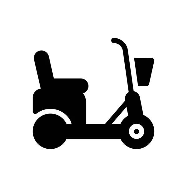 Scooter Vector Illustration Transparent Background Premium Quality Symbols Glyphs Icon — Image vectorielle