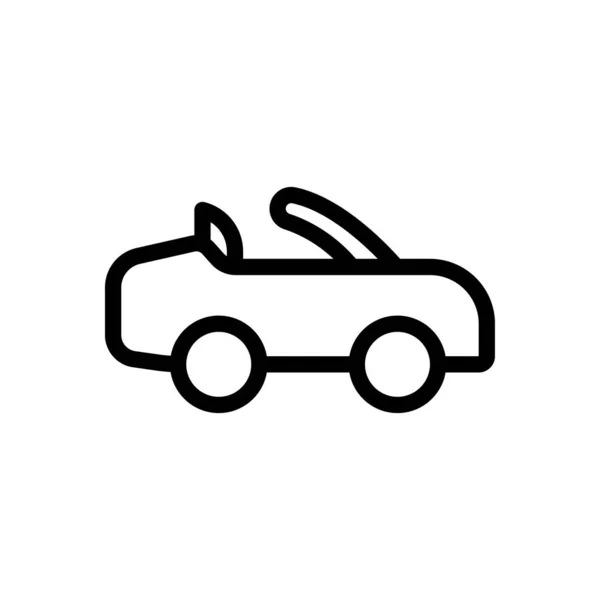 Car Vector Illustration Transparent Background Premium Quality Symbols Thin Line — Stock Vector