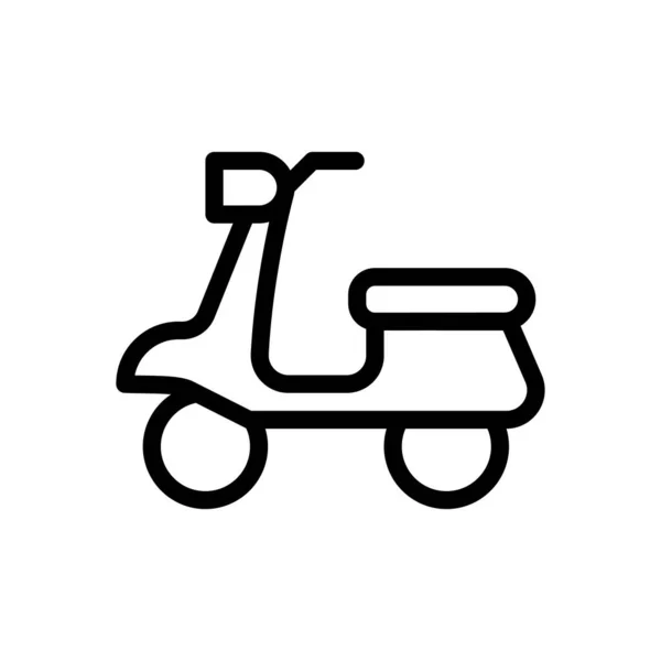 Scooter Vector Illustration Transparent Background 프리미엄 Symbols Thin Line Icon — 스톡 벡터