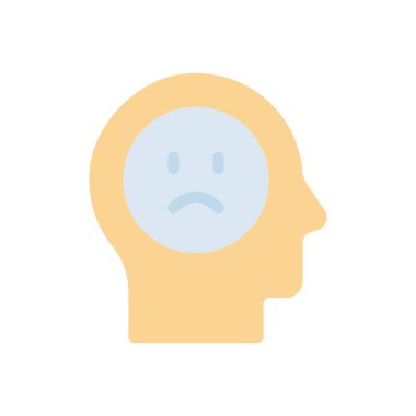 şeffaf bir arkaplan üzerinde üzücü vektör çizimi. Konsept ve grafik tasarım için özel kalite simgeleri..