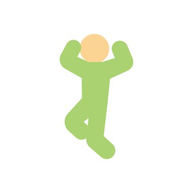 Saydam bir arkaplan üzerinde dans vektör illüstrasyonu. Konsept ve grafik tasarım için mükemmel kalite simgeleri.. 