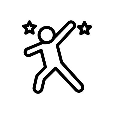 Şeffaf bir arkaplan üzerinde yıldız vektör çizimi. Premium kalite semboller. Konsept ve grafik tasarım için ince çizgi simgesi. 