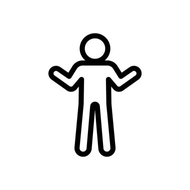 Şeffaf bir arkaplanda davranış vektörü çizimi. Konsept ve grafik tasarım için ince çizgi simgesi..