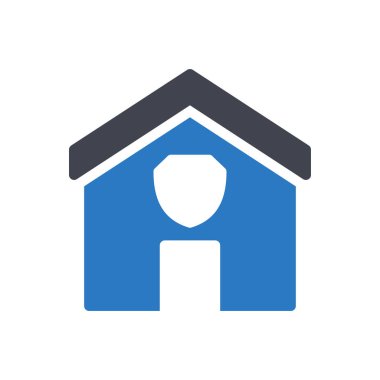 Şeffaf bir arkaplan üzerinde ev vektör illüstrasyonu. Konsept ve grafik tasarımı için özel kalite semboller.. 