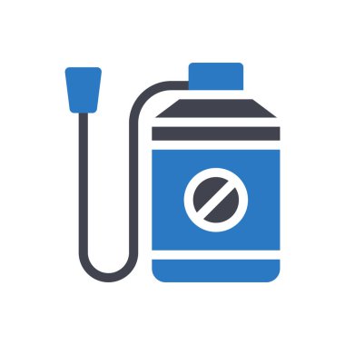 Saydam bir arkaplan üzerinde spreyleyici vektör çizimi. Konsept ve grafik tasarımı için özel kalite semboller.. 