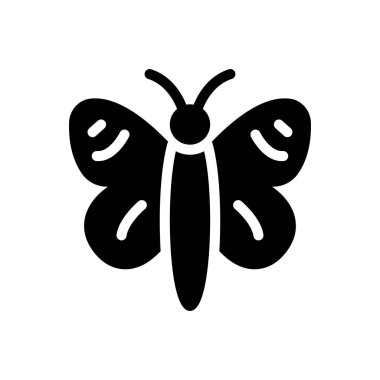 Şeffaf bir arkaplan üzerinde kelebek vektör çizimi. Konsept ve grafik tasarımı için en iyi kalite semboller..