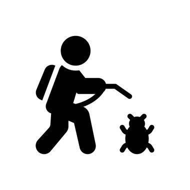 Şeffaf bir arkaplan üzerinde hamamböceği vektör çizimi. Konsept ve grafik tasarımı için özel kalite semboller..