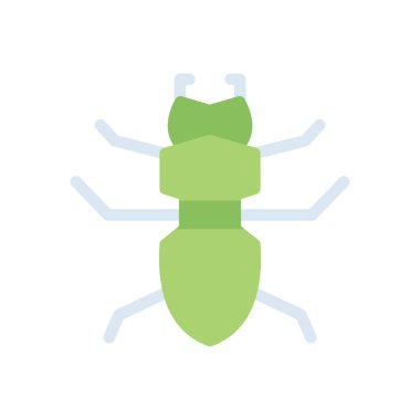 Şeffaf arkaplan üzerindeki böcekler vektör illüstrasyonu. Konsept ve grafik tasarımı için prim kalite simgeleri..