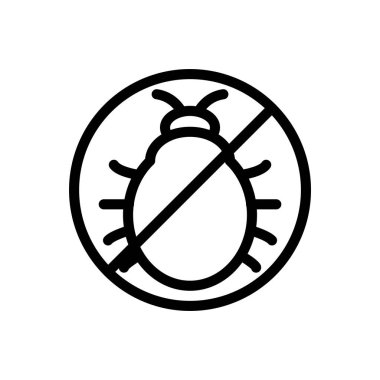 Saydam bir arkaplanda antibakteriyel vektör çizimi. Konsept ve grafik tasarımı için ince çizgi simgesi.. 