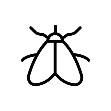 Saydam bir arkaplan üzerinde kelebek vektör çizimi. Premium kalite semboller. Konsept ve grafik tasarım için ince çizgi simgesi. 