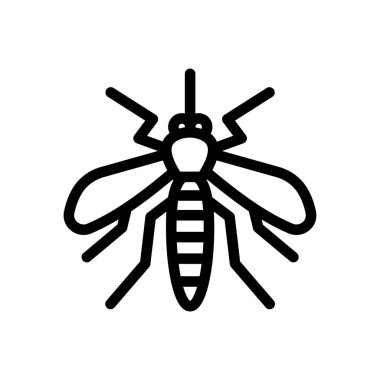 Şeffaf bir arkaplanda böcek vektör çizimi. Premium kalite sembolleri. Konsept ve grafik tasarım için ince çizgi simgesi.