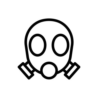 Şeffaf bir arkaplanda oksijen vektör çizimi. Konsept ve grafik tasarım için ince çizgi simgesi.. 