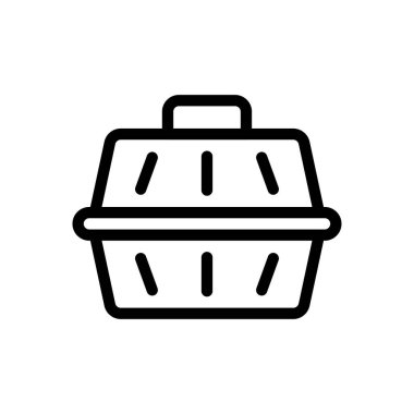 Şeffaf bir arkaplan üzerinde hayvan vektör çizimi. Premium kalite semboller. Konsept ve grafik tasarım için ince çizgi simgesi.